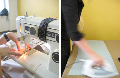 Sewing and ironing - a flurry of activity